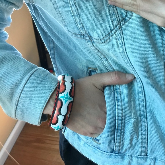 Colorful Paisley Patterned Bracelets Set - Picture 6 of 8